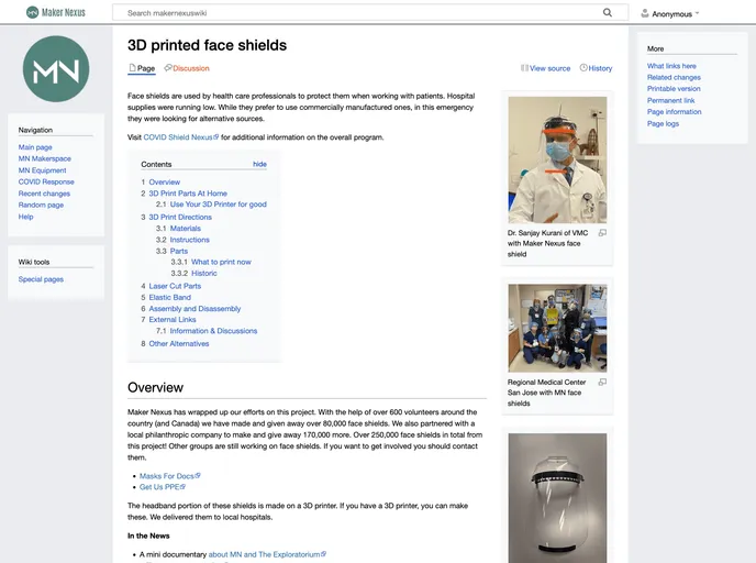 screenshot of Prusa Covid19 Shield Remix