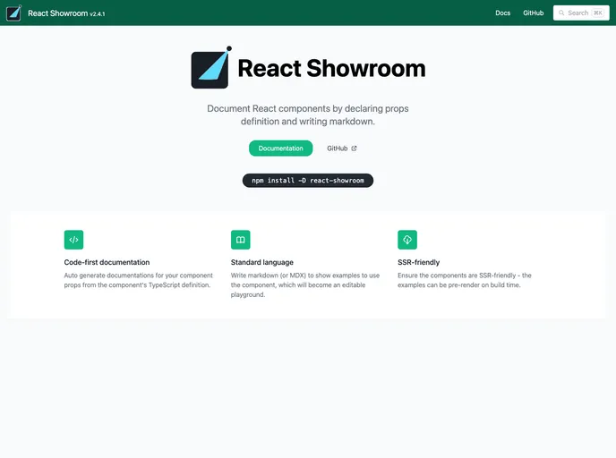 React Showroom by Malcolm Kee - A React Template | Built At Lightspeed