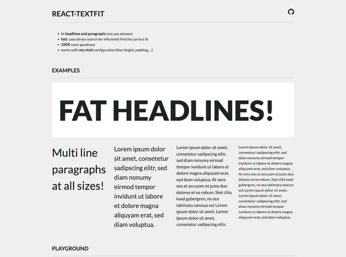 React Textfit