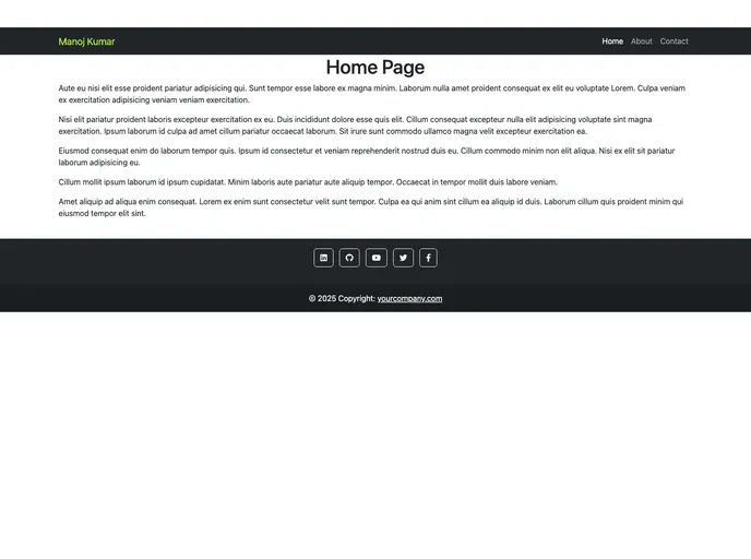 screenshot of Github Pages Templates