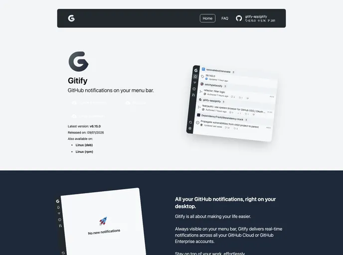 Gitify screenshot