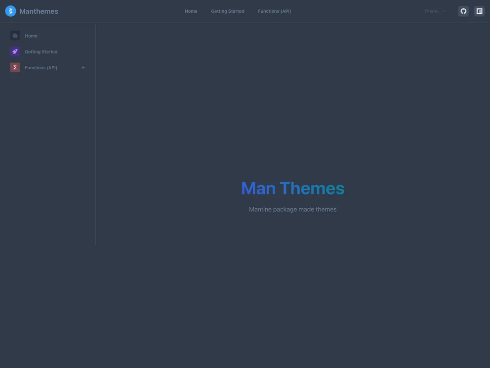 screenshot of Manthemes