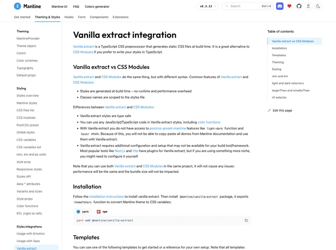 Vite Vanilla Extract Template screenshot