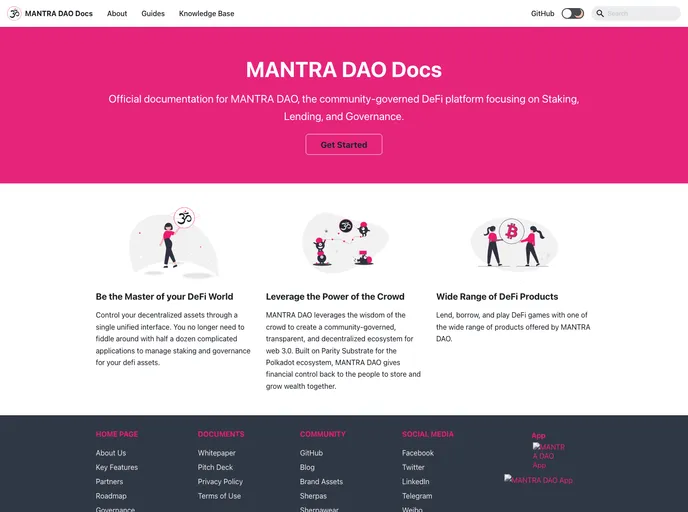 screenshot of Mdao Docs