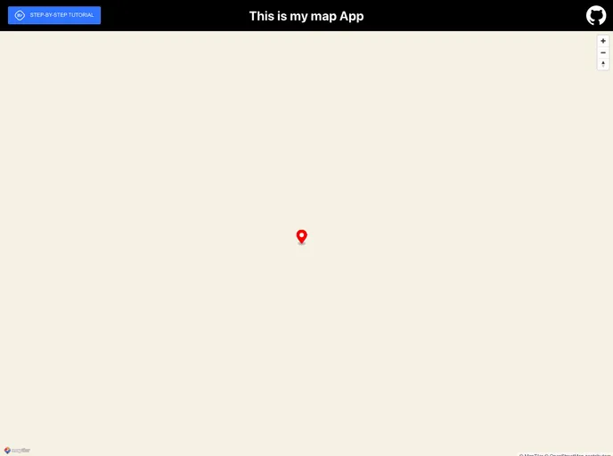 screenshot of Angular Template Maplibre Gl Js
