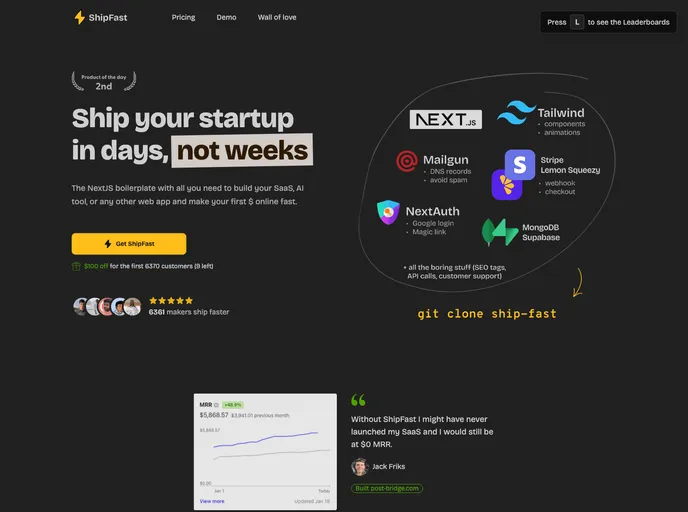 Shipfa.st screenshot