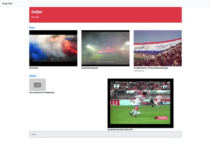 screenshot of Hugotube