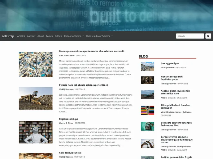 screenshot of Zolastrap