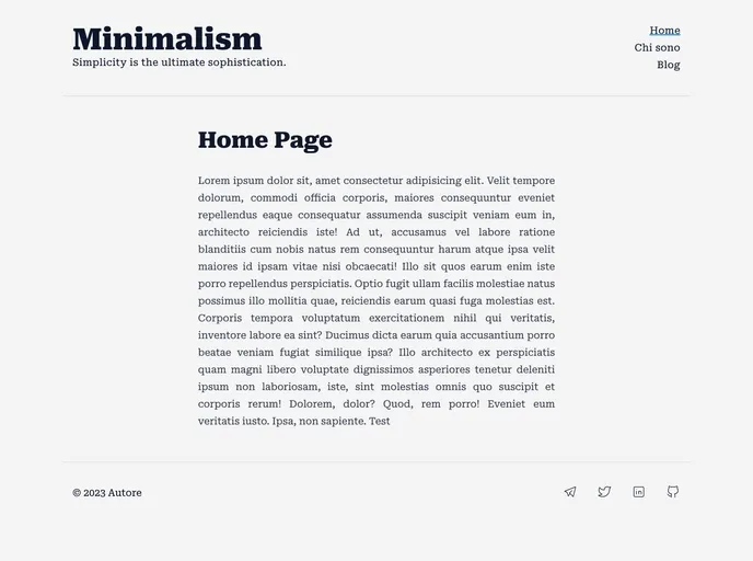 screenshot of Minimalism