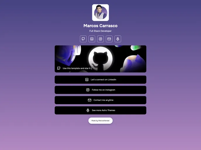 screenshot of AstroLinkHub