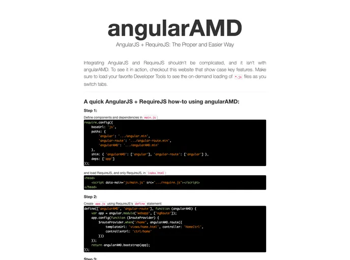 screenshot of AngularAMD