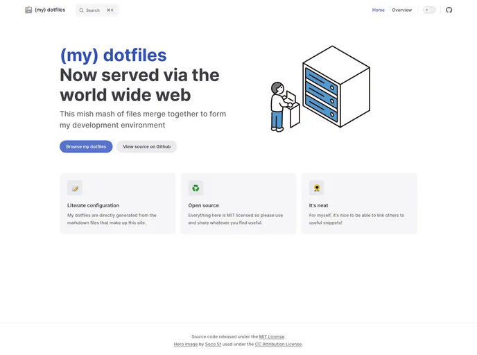 screenshot of Dotfiles