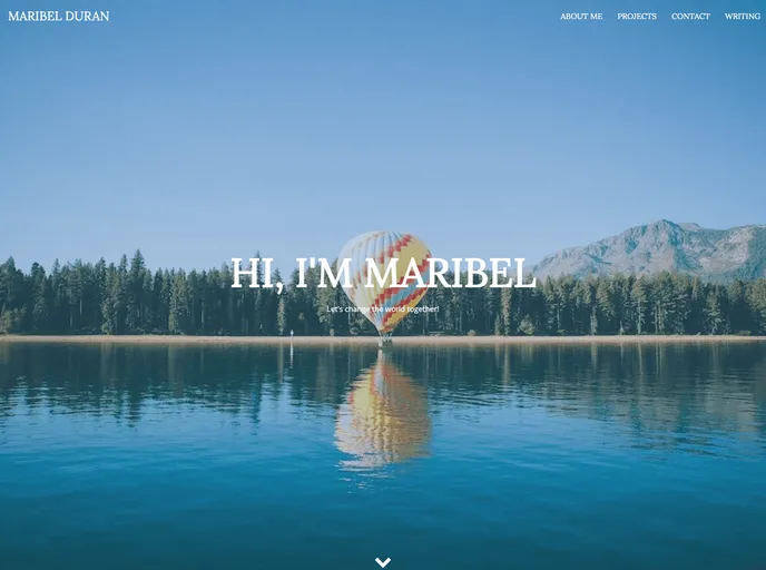 screenshot of Personal Portfolio V2