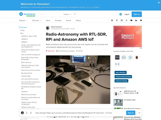 screenshot of Radio Astronomy Fftw