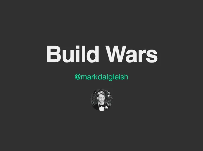 screenshot of Presentation Build Wars Gulp Vs Grunt