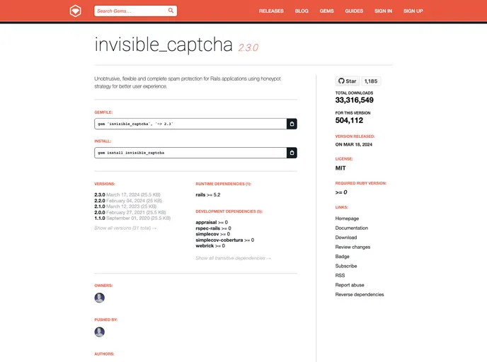 screenshot of Invisible_captcha