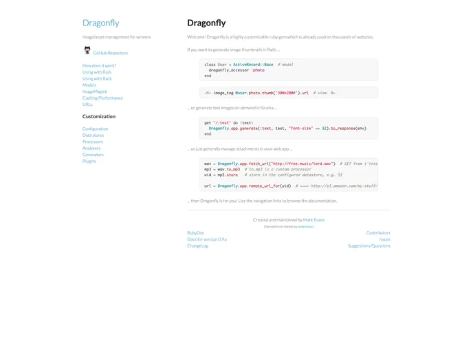 screenshot of Dragonfly