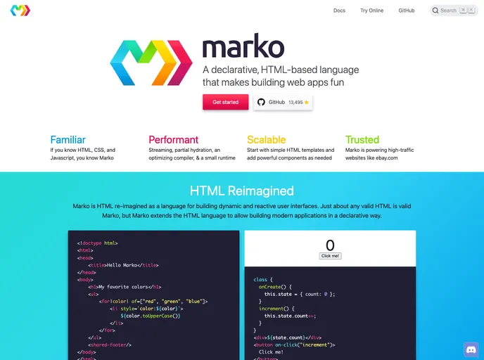 screenshot of Marko