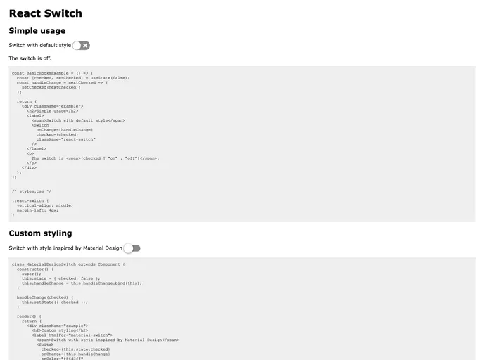React Switch