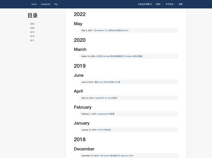 screenshot of MyBlog