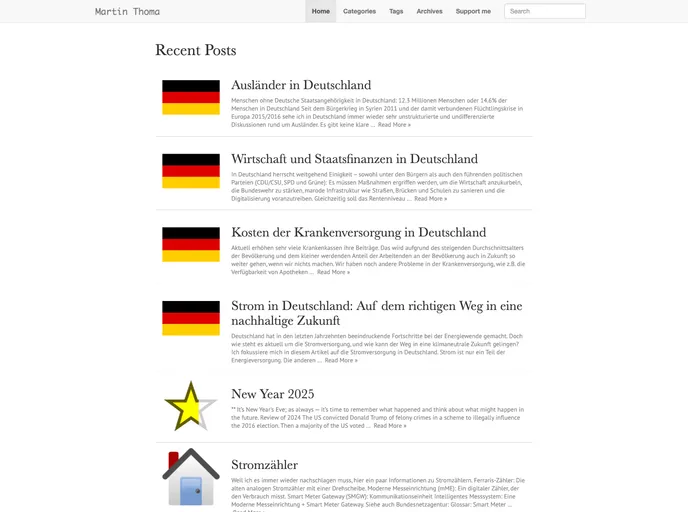screenshot of MartinThoma.github.io