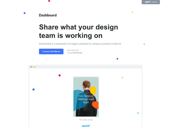 screenshot of Dashboard
