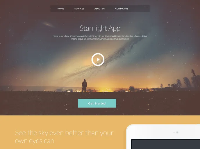 screenshot of Starnight App