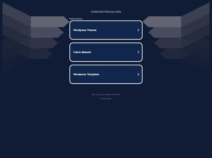 screenshot of Website