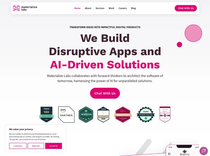 screenshot of AI Optimized Starter App