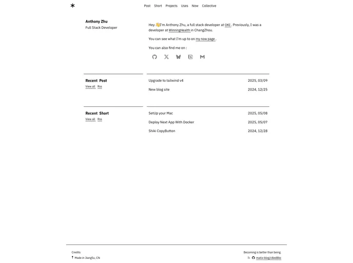 Matix Blog screenshot