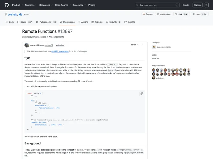 screenshot of Svelte Rpc Example
