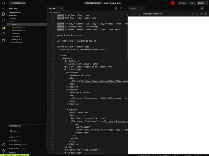 React Inlinesvg screenshot
