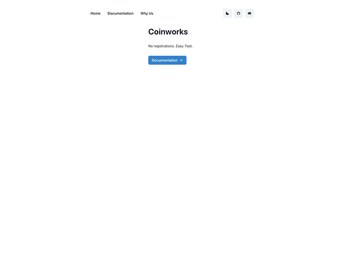 screenshot of Coinworks