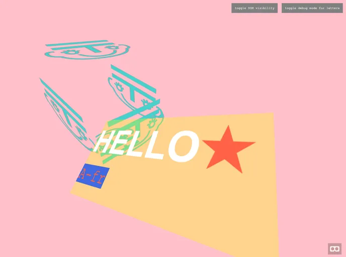 screenshot of Aframe Html Shader