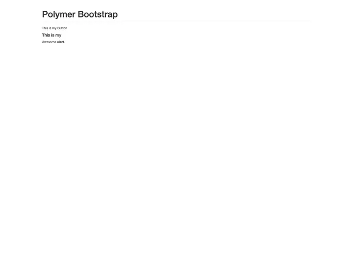 screenshot of Bootstrap Polymer
