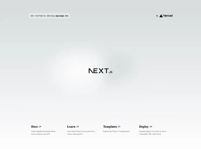 Nextjs Starter screenshot