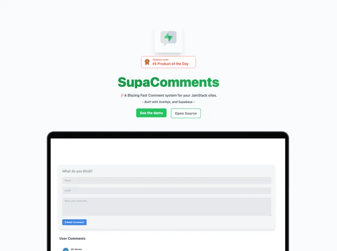 SupaComments screenshot