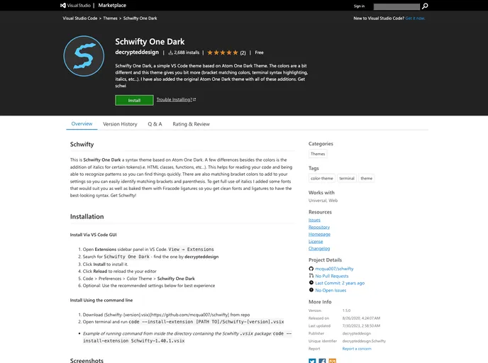 screenshot of Schwifty