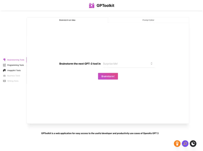 screenshot of GPToolkit