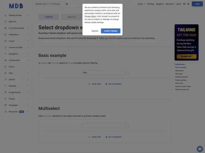 screenshot of Bootstrap Select Dropdown With Search
