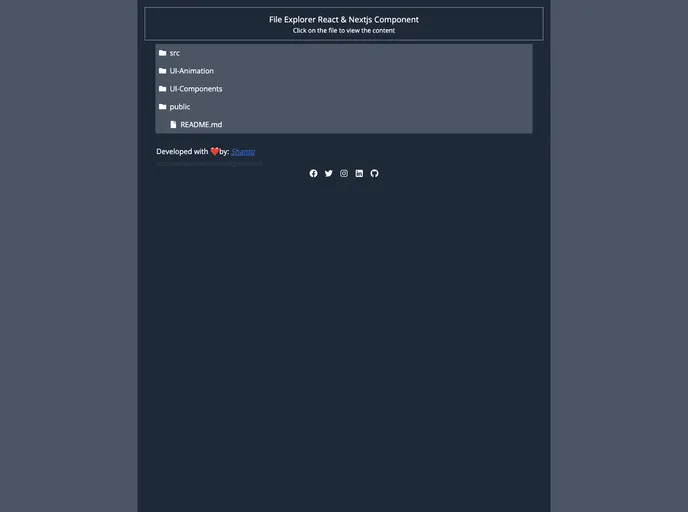 React Nextjs Component screenshot