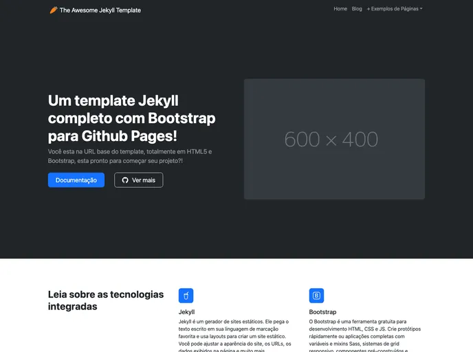 Jekyll Bootstrap Github Pages screenshot