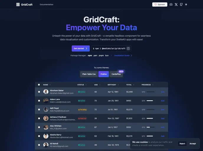 screenshot of Gridcraft
