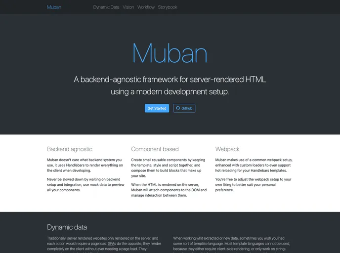 screenshot of Muban