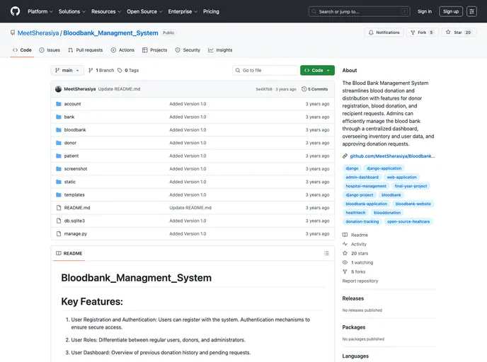 screenshot of Bloodbank_Managment_System