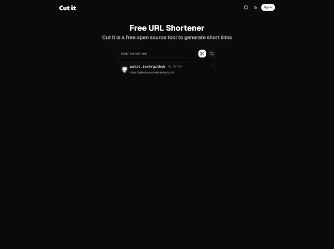 screenshot of Cut It