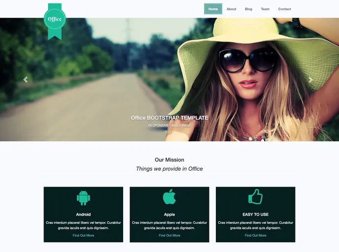 screenshot of Business Jekyll Theme
