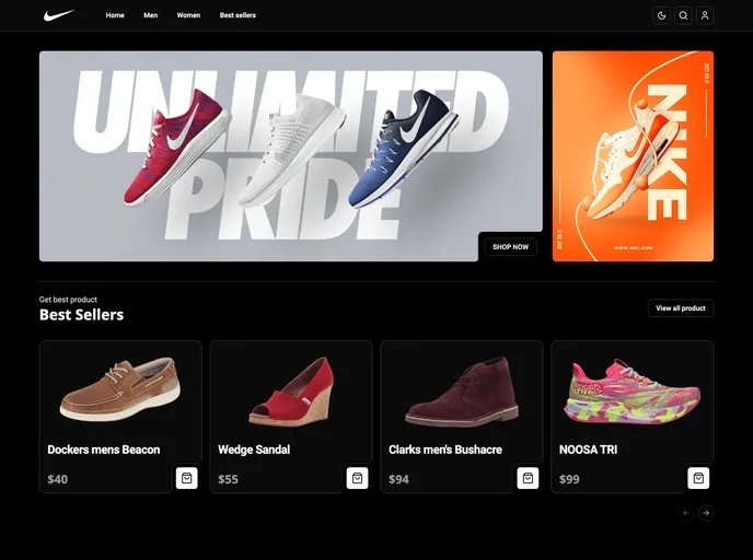 screenshot of Next Ecommerce