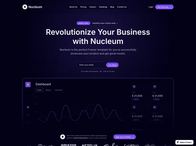 screenshot of Nucleum ˘