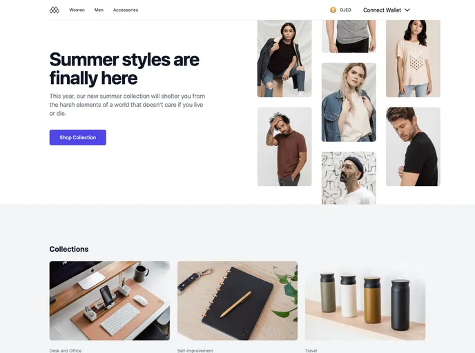 screenshot of Ecommerce Next Ts Template